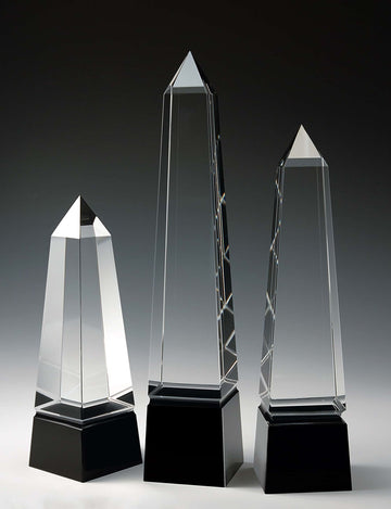 black obelisk crystal award, custom crystal award Crystal Award, Corporate Crystal Award